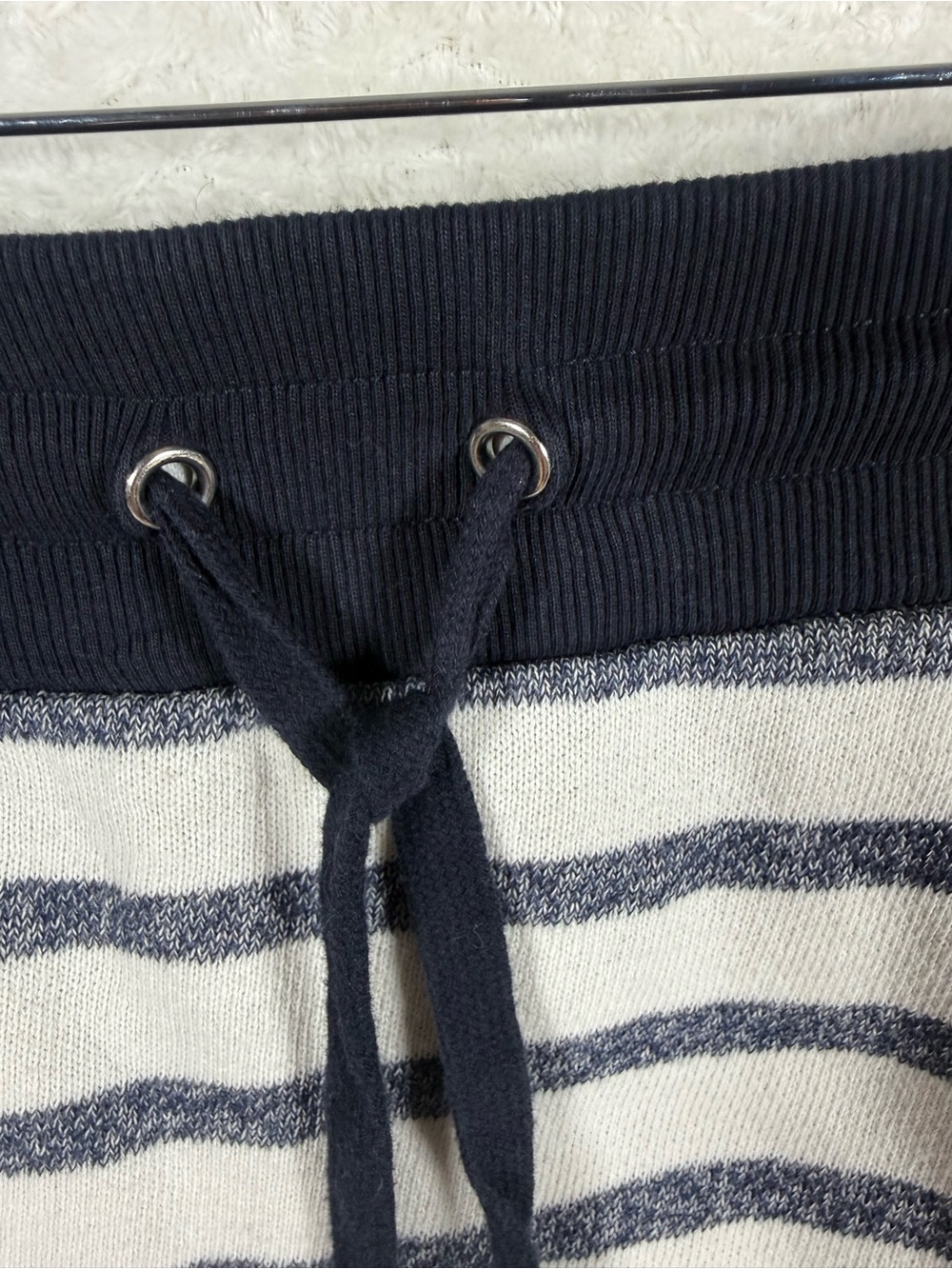 Jones New York French Terry Striped Drawstring Skort - Picture 7 of 13